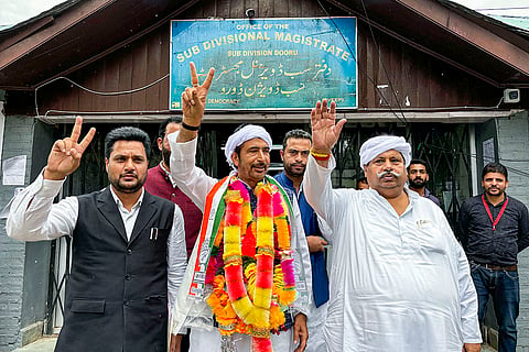 Ghulam Ahmad Mir files nomination for J&K polls